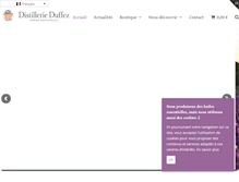 Tablet Screenshot of distillerieduffez.fr